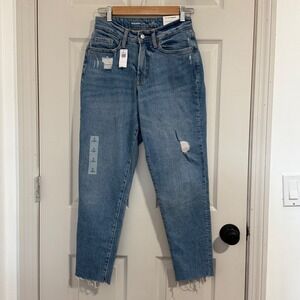 Old Navy OG Straight Jeans Womens 4 Blue NWT High Rise Curvy Casual Everyday
